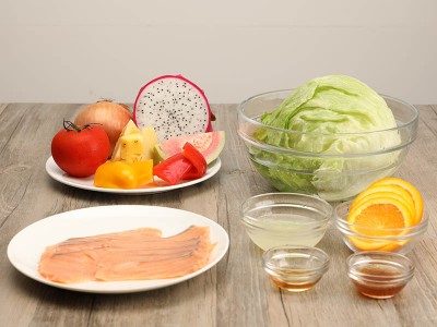 食譜-燻鮭魚水果沙拉