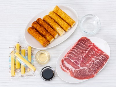 食譜-竹輪豬肉起司捲
