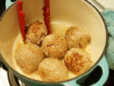 食譜-獅子頭燉白菜粉條