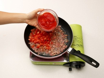 食譜-義式培根番茄螺旋麵