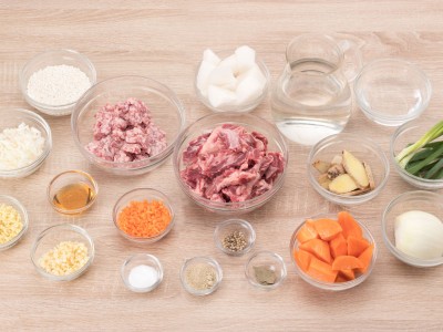 食譜-【一鍋兩菜】珍珠丸子&紅白蘿蔔牛腩湯