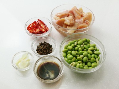 食譜-椒麻毛豆炒雞丁