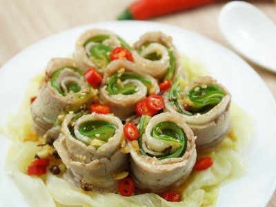 食譜-泰式椒麻白肉捲