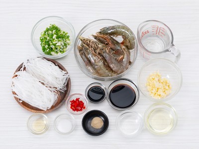 食譜-蒜蓉鮮蝦粉絲煲