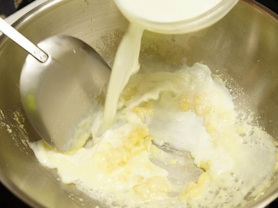 食譜-鮮蝦白醬義大利麵