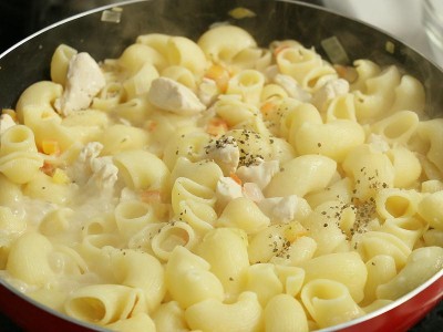 食譜-白醬番茄雞肉義大利麵