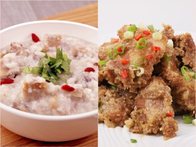 食譜-芋頭排骨粥+粉蒸肉(一鍋兩菜)