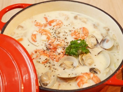 食譜-海鮮巧達濃湯