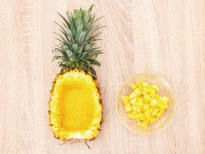 食譜-白醬海鮮鳳梨盅