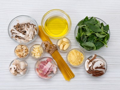 食譜-青醬菇菇培根義大利麵 