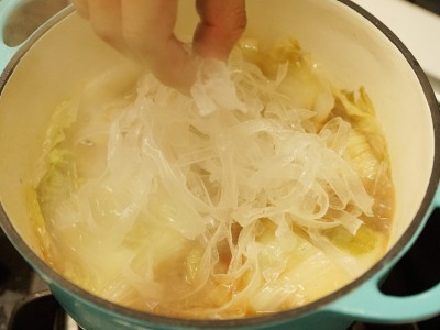 食譜-獅子頭燉白菜粉條