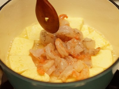 食譜-蝦仁佐豆腐