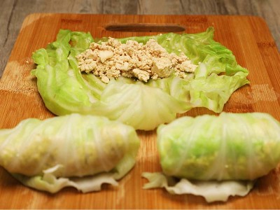 食譜-豆腐高麗菜捲