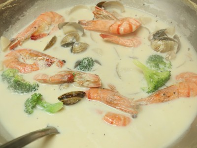 食譜-鮮味干貝豆漿鍋