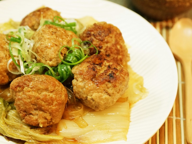 食譜-獅子頭燉白菜粉條