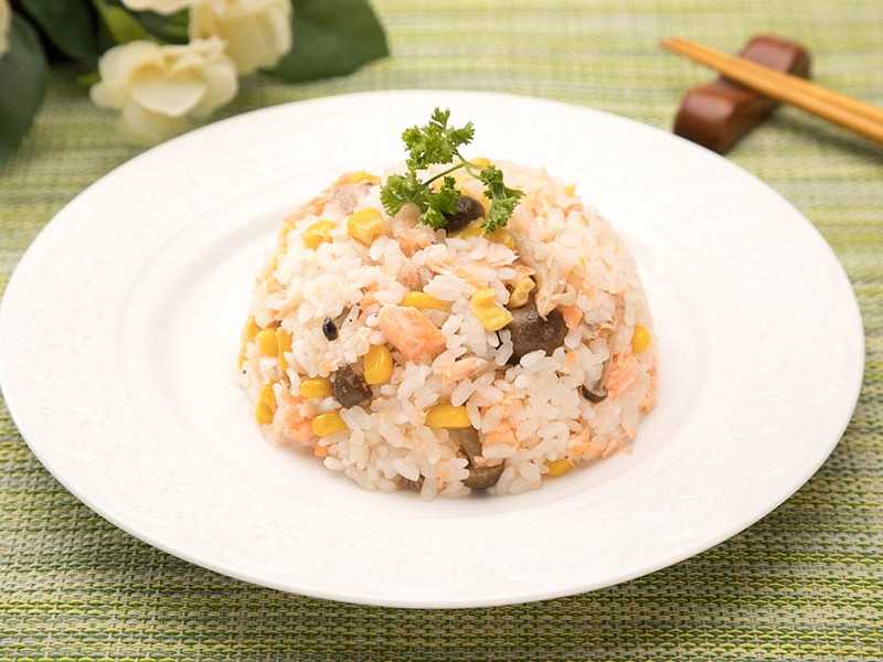 食譜-和風奶油鮭魚飯