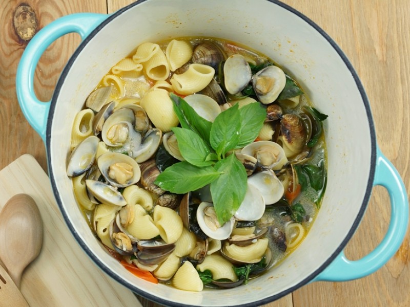 食譜-地中海麵香蛤蜊麵